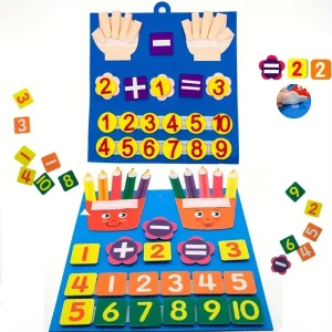 2 Pc Felt Finger Math Toy Set